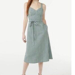 Midi Sundress with Tie Belt